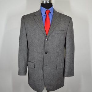 Calvin Klein 40R Sport Coat Blazer Suit Jacket Bla
